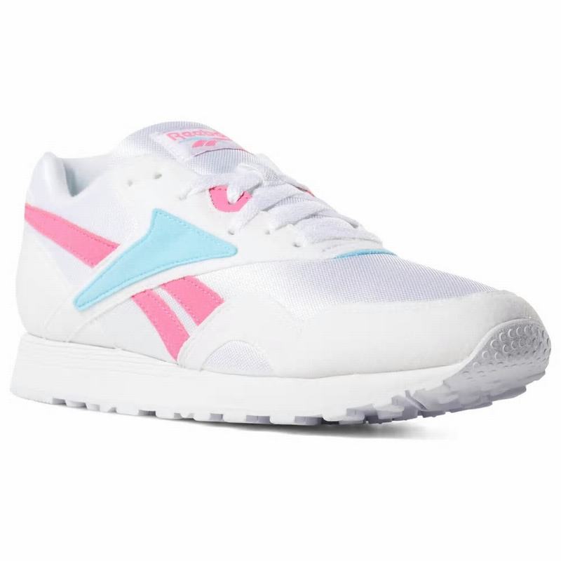 Tenisi Reebok Rapide Barbati Albi/Roz/Albastri Romania GL7599JH
